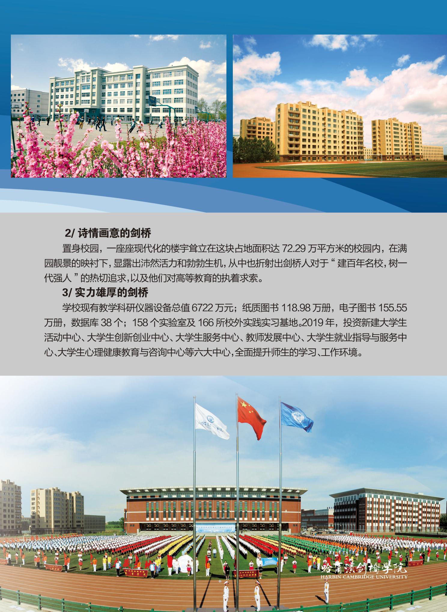 哈尔滨剑桥学院2021招生简章